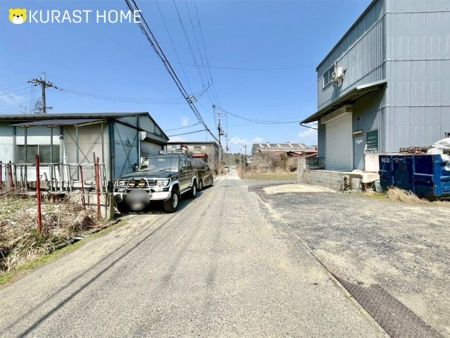 京都市西京区大枝沓掛町　土地の前面道路含む現地写真
