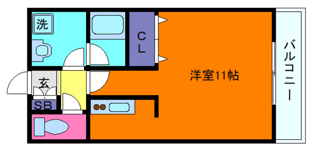 パレス東洋神戸６号館の間取り