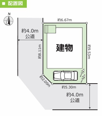 【区画図】 | 大和市上草柳8丁目  新築戸建 全1棟
