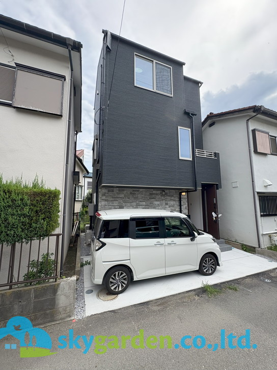 茅ヶ崎市浜之郷　新築戸建　全１棟１号棟の外観|外はこのようになっています