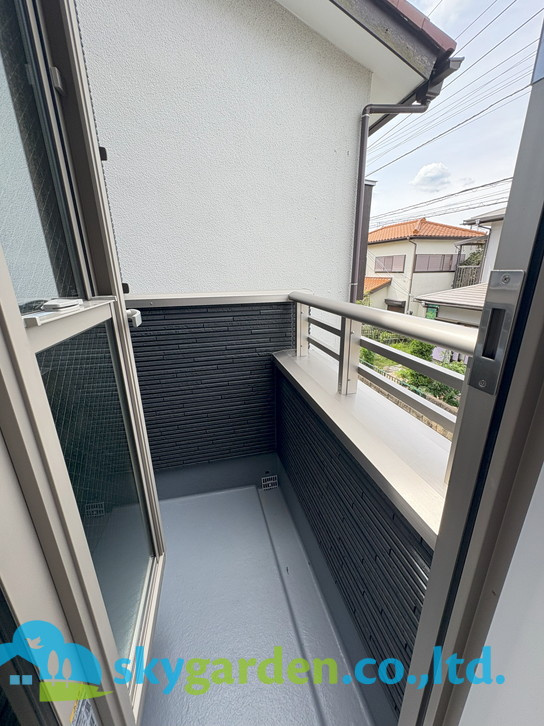 茅ヶ崎市浜之郷　新築戸建　全１棟１号棟のバルコニー|バルコニー付きです