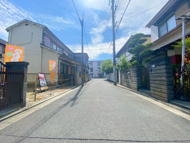 明野町　Ａプラン　建築条件付き土地の前面道路含む現地写真|一緒に現地を見に行きましょう♪お客様のご都合に合わせて現地へご案内いたします！お気軽にお問い合わせください！