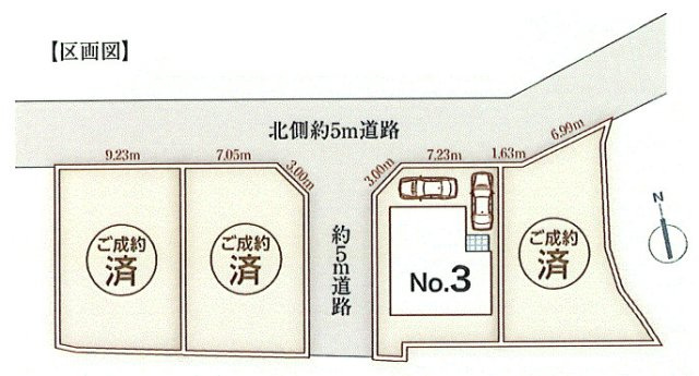 あきる野市小川　未入居住宅の区画図