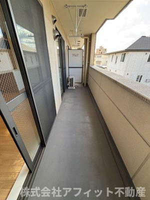 【バルコニー】 | メルヴェール西深津 | 西向き