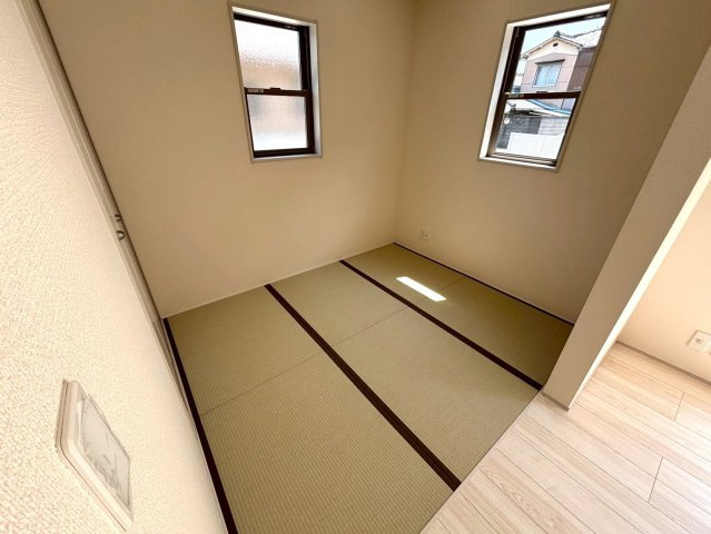 北葛飾郡松伏町　松伏　新築戸建　全2棟の和室|和室があると落ち着いた雰囲気になりますね