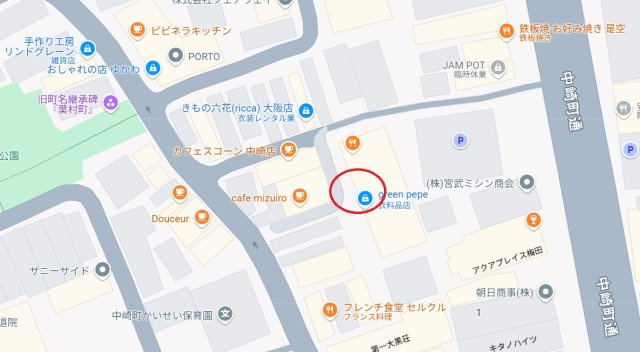 【地図】 | 中崎３丁目店舗