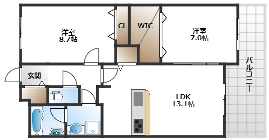 【間取り】 | パッセル豊中