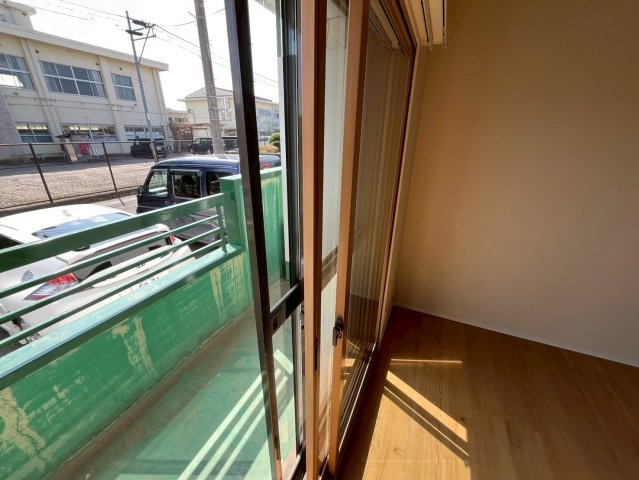 班目グリーンハイツのバルコニー