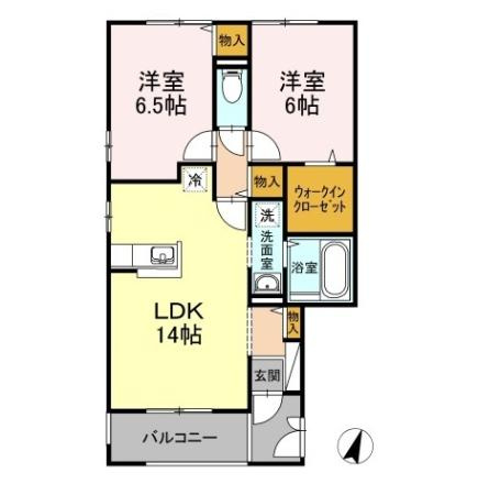 【間取り】 | セジュールB棟