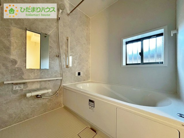 日立市森山町3期　新築戸建　2号棟の浴室|大人が足を伸ばしても十分な広さ！一人でゆっくりくつろぐ時間も大切です！
