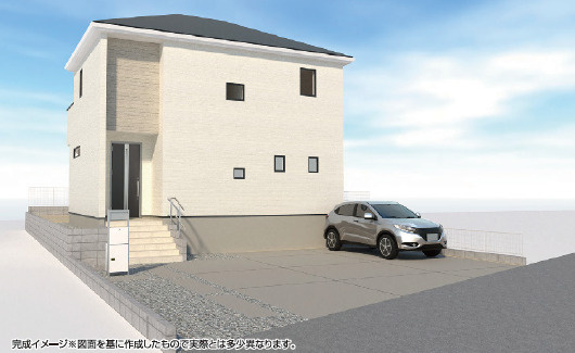 仲介手数料不要　リナージュ菊池大津町大津24－１期【美咲野小・大津北中】の外観パース|外観パースです