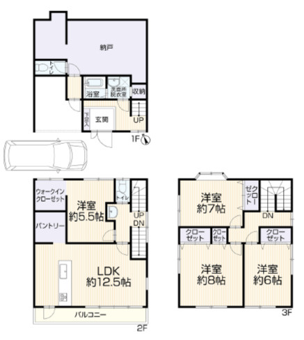 【間取り】 | 姫路市城東町　中古戸建 | 4LDK+納戸です。