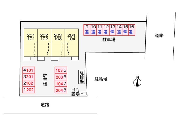カーサ・マロンの駐車場|駐車場