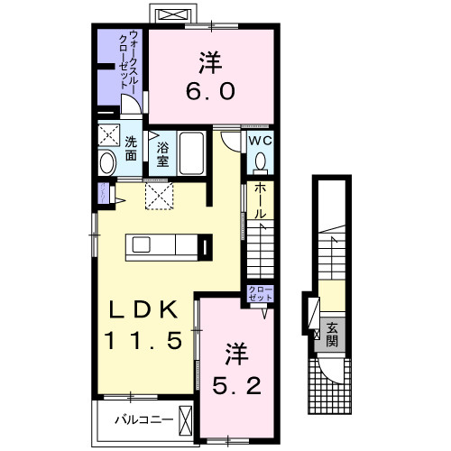 カーサ・マロンの間取り|間取図