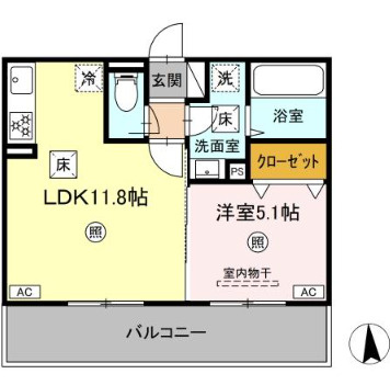 ロータスヒル　B棟の間取り