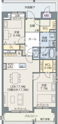 【間取り】 | グランデ東雲