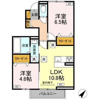 【間取り】 | フォレストウッドB