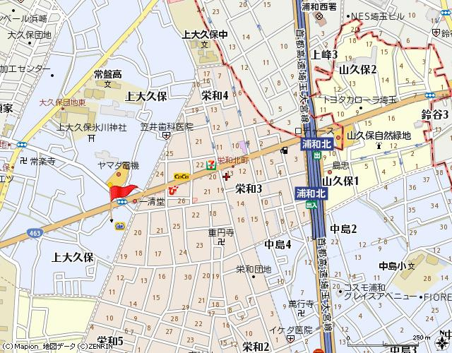 ハイムエスポワールの地図