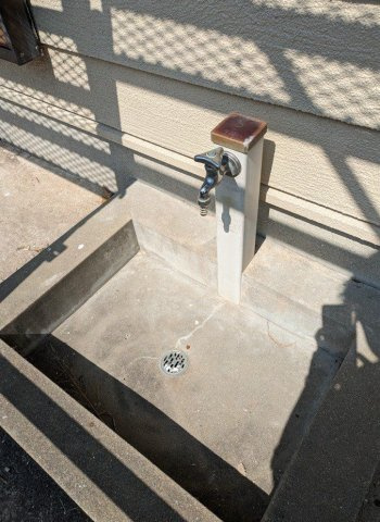 【その他】 | 宗像市池田　戸建て | お庭には水栓が取り付けてあるので植物のお世話や洗車などにも活躍します