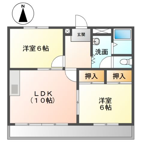 【間取り】 | マーブルパレスⅡ