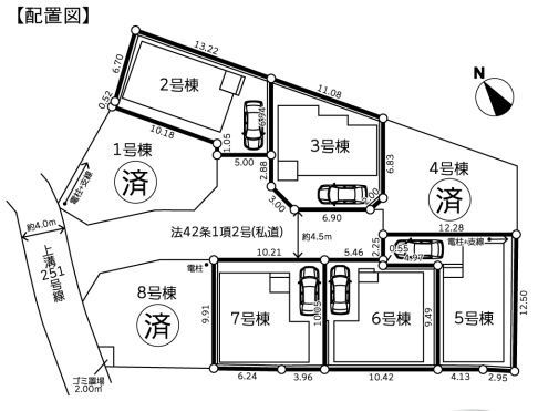 中央区上溝4丁目新築戸建て　5期7号棟の区画図|区画図「中央区上溝4丁目新築戸建て　5期」