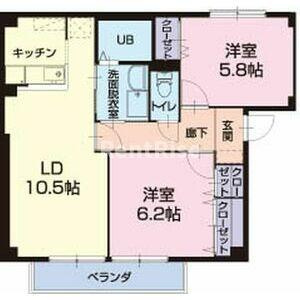 ヴォワール三和B棟の間取り
