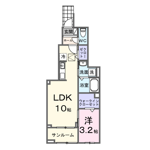 ソレイユの間取り
