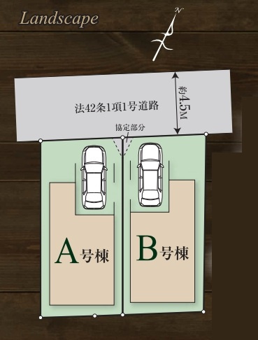 仲介手数料無料　ハートフルタウン狭山中央10期・新築全2棟の区画図