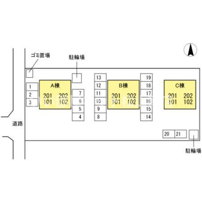 【区画図】 | レセンテＫａｚ　C棟