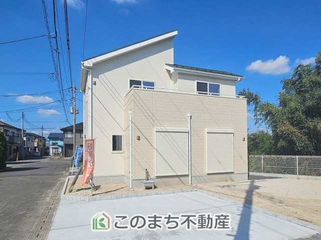 いろどりアイタウン宇都宮市岩曽町24-P1の外観|建築中現地写真（同社施工の完成物件・モデルハウスがご見学できます）