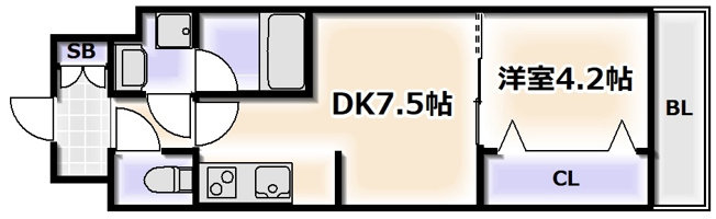 【間取り】 | スプランディッド難波III