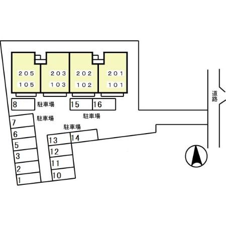 アビテ江間　Ｃの区画図