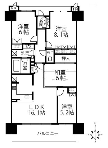 【間取り】 | ジークレフ高槻富田丘