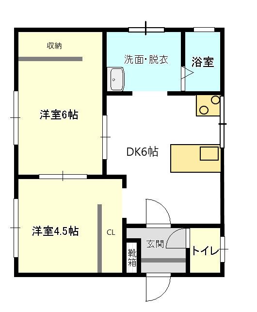 タウニィＪＵＮⅡの間取り