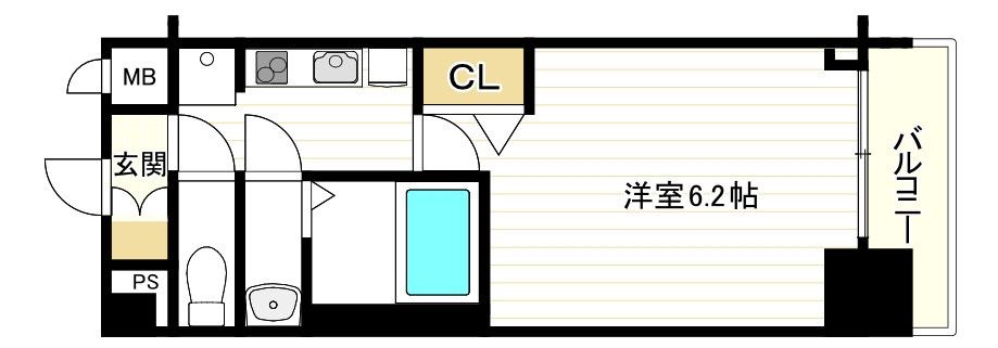 アドバンス大阪フェリーチェの間取り