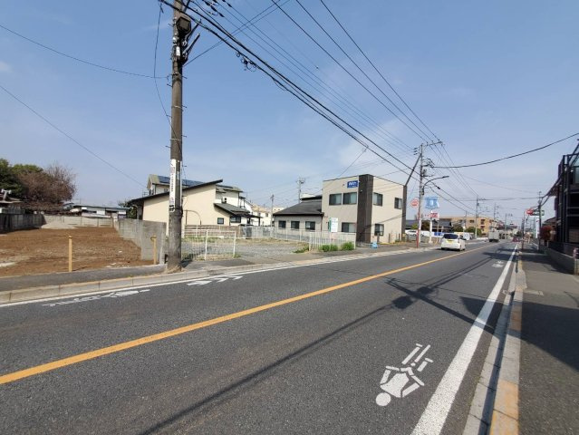 東村山市久米川町4丁目　土地　西武新宿線　東村山の前面道路含む現地写真