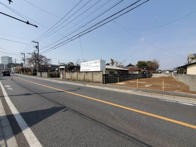 東村山市久米川町4丁目　土地　西武新宿線　東村山の前面道路含む現地写真