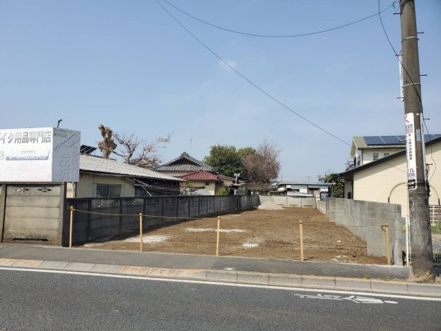 東村山市久米川町4丁目　土地　西武新宿線　東村山の前面道路含む現地写真