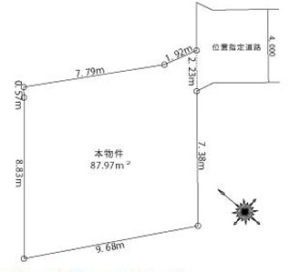 売地／ふじみ野市大原2丁目の区画図