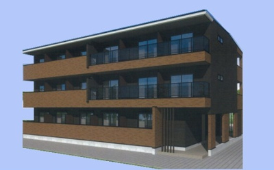 【外観】 | メルヴェーユ七里 | 外観パースです。