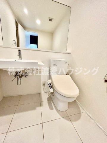 レジディア江坂の洗面所