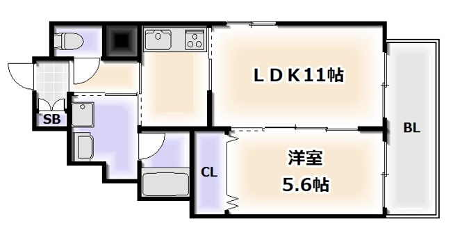 【間取り】 | フェリーチェ難波
