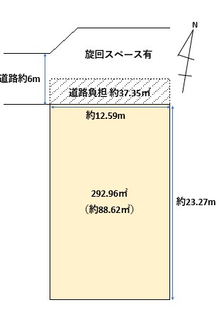 中央区弁天橋通3丁目　売地の区画図