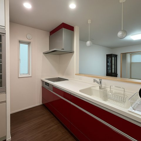 東区長者町　中古戸建のキッチン|※プライバシー保護の為、家具消し修正を行っています。