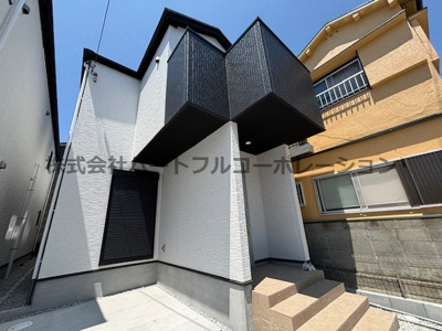 【外観】 | 神戸市垂水区中道5丁目　新築戸建1号棟　仲介手数料無料！ | 外観もきれいです