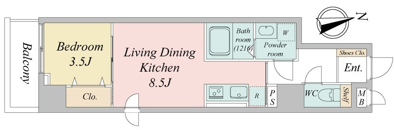 エスティメゾン川越の間取り