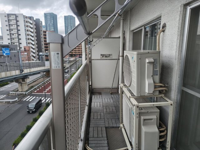 木場サンハイツのバルコニー