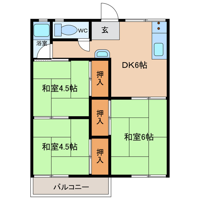 カトレア花陽の間取り
