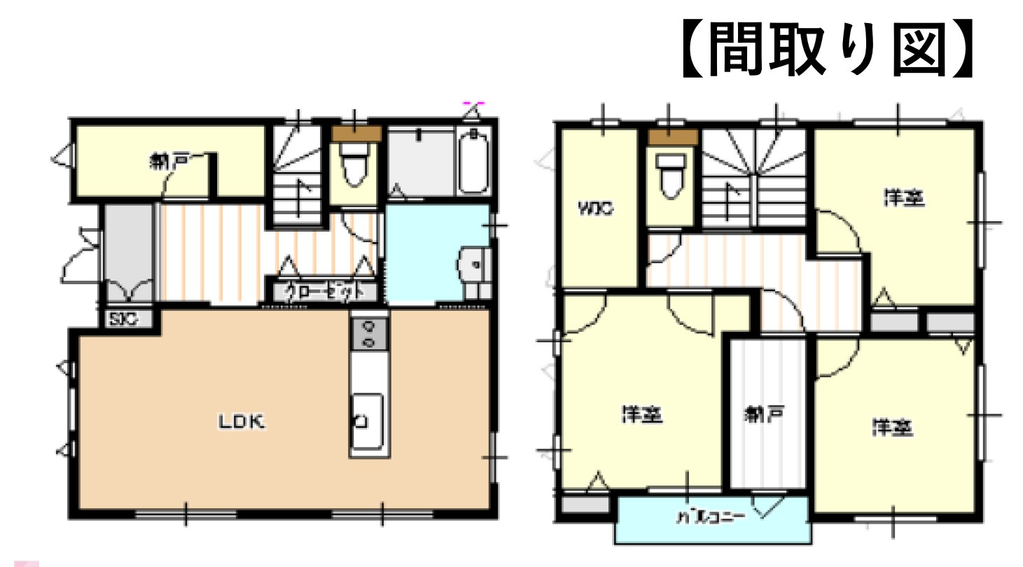【中古戸建】前橋市青柳町の間取り|■間取り図｜敷地面積：165.73（約50.13坪）　建物面積：109.64（約33.16坪）