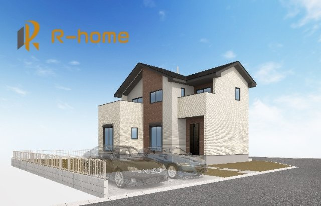 取手市西10期　新築戸建て　1号棟の外観パース|近隣の同仕様完成物件をご見学いただけます♪